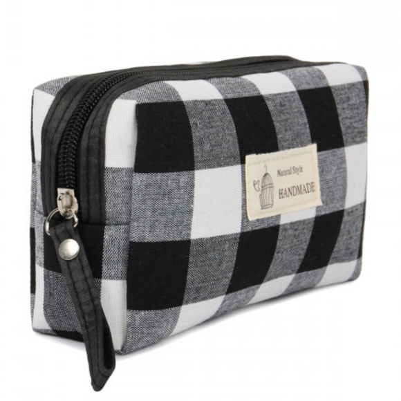 PLAID COSMETIC BAG! - Picture 2 of 4